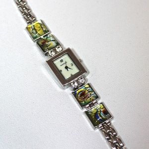 COPY - CLEARANCE⬇️NWOT Green Dichroic Glass Watch—$ FIRM